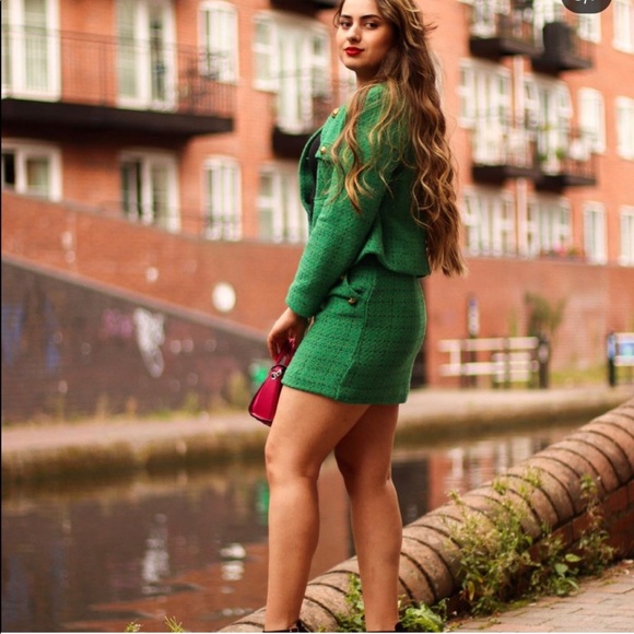 NWT Mango Tweed Blazer and Skirt Set - Picture 4 of 12